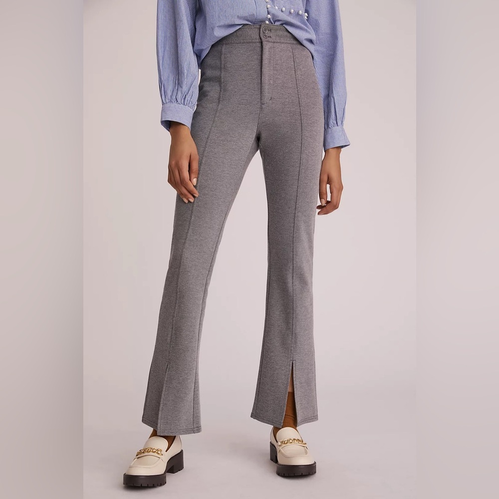 Anthropologie Gray Flared Trousers